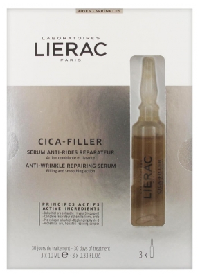 Lierac Cica-Filler Anti-Wrinkle Repairing Serum 3 Phials x 10ml
