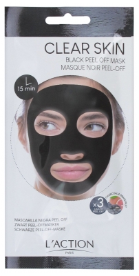 L'Action Paris Black Peel Off Mask 3 Saszetki