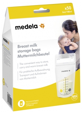 Medela Preservation Sachets for Breast Milk 180ml x 50