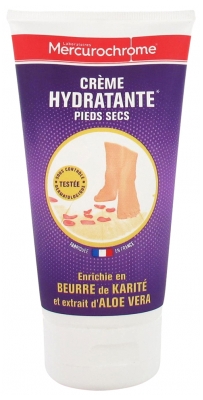 Mercurochrome Crème Hydratante pour les Pieds Secs 150 ml