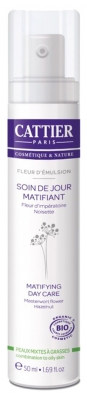 Cattier Flor Emulsão Cuidado de Dia Matificante Bio 50 ml