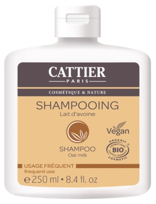 Cattier Shampoing Usage Fréquent Lait d'Avoine Bio 250 ml