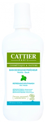 Cattier Refreshing Mouthwash Organic 500ml