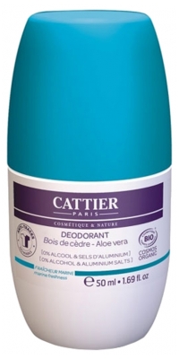 Cattier Cedarwood Roll-On Dezodorant Aloe Vera Marine Freshness 50 ml