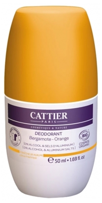 Cattier Déodorant Roll-On Bergamote Orange Bio 50 ml