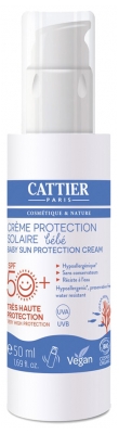Cattier Crème Protection Solaire Bébé SPF50+ Bio 50 ml