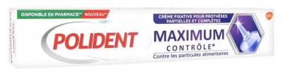 Polident Corega Maximum Contrôle Crème Fixative pour Prothèses Partielles et Complètes 70 g (à utiliser de préférence avant fin 03/2022)