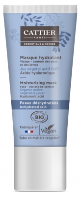 Cattier Återfuktande Mask för Uttorkad Hud Bio 50 ml