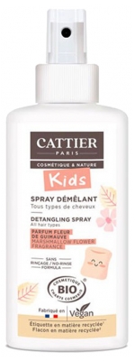 Cattier Kids Detangling Spray Organic Marshmallow Flower Perfume 200 ml