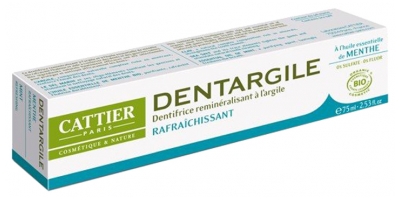 Cattier Dentargile Refreshing Toothpaste Organic 75ml