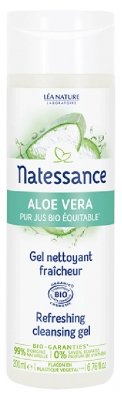 Natessance Aloe Vera Pure Organic Fair Trade Juice Organic Freshness Cleansing Gel 200 ml