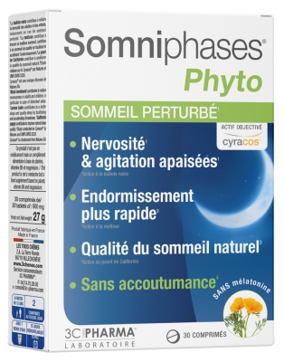 3C Pharma Somniphases Phyto 30 Tablets