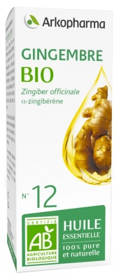 Arkopharma Organic Essential Oil Ginger (Zingiber Officinale) n°12 5ml