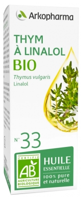 Arkopharma Organic Essential Oil Linalol Thyme (Thymus Vulgaris) n°33 5ml