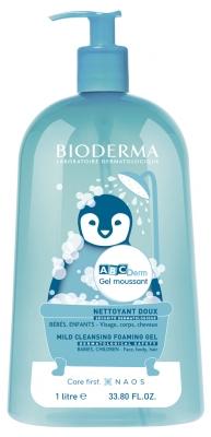 Bioderma ABCDerm Mild Cleansing Foaming Gel 1L