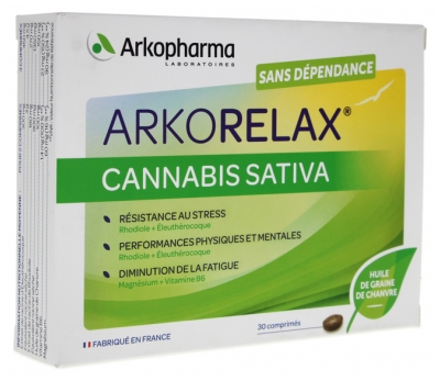 Arkopharma Arkorelax Cannabis Sativa 30 Tablets