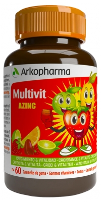 Arkopharma Multivit Azinc 60 Gommes Vitaminées