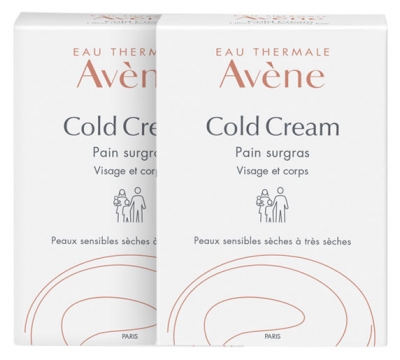 Avène Cold Cream Rückfettendes Waschstück Packung 2 x 100 g