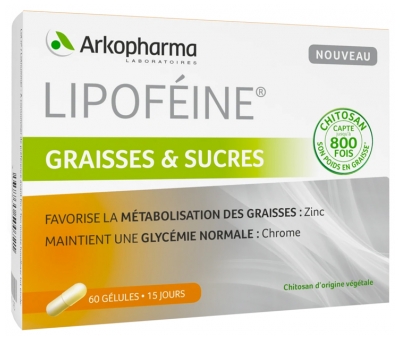 Arkopharma Lipoféine Fats and Sugars 60 Capsules