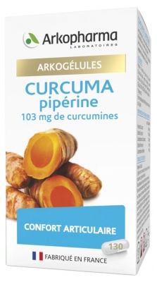 Arkopharma Arkocaps Organic Piperine Turmeric 130 Capsules