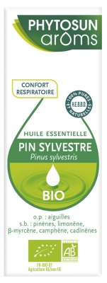 Phytosun Arôms Olio Essenziale di Pino Silvestre (Pinus Sylvestris) Organic 5 ml