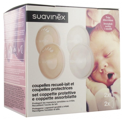 Suavinex Milk Collecting Cups and Protective Cups 6 Pieces