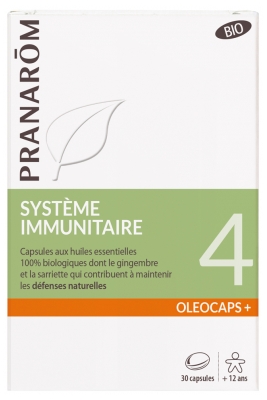 Pranarôm Oléocaps+ Organic 4 Immune System 30 Capsules