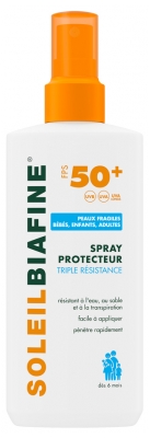 SoleilBiafine Spray Protecteur Triple Résistance FPS 50+ 200 ml