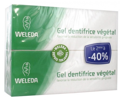 Weleda Gel Dentifrice Végétal Lot de 2 x 75 ml