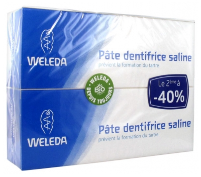 Weleda Pâte Dentifrice Saline Lot de 2 x 75 ml Offre Spéciale