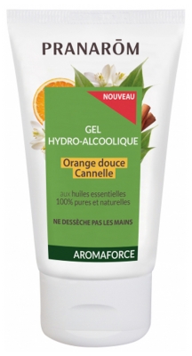 Pranarôm Aromaforce Gel Hydro-Alcoolique Orange Douce Cannelle 50 ml