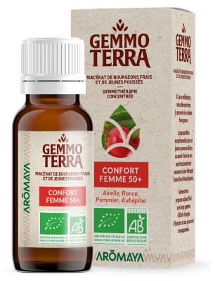 Gemmo Terra Maceração de Botões Frescos e Brotos Jovens Conforto Feminino 50+ Bio 30 ml