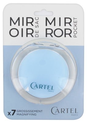 Cartel Paris Round Bag Mirror - Colour: Blue