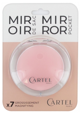 Cartel Paris Round Bag Mirror - Colour: Pink
