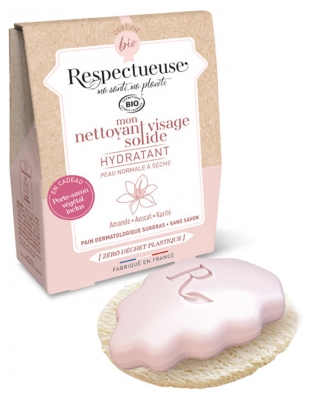 Respectueuse My Moisturizing Solid Face Cleanser 35g + 1 Free Plant Soap Dish