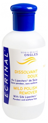 Ecrinal Švelnus nagų lako valiklis su šilko lipesteriais 125 ml