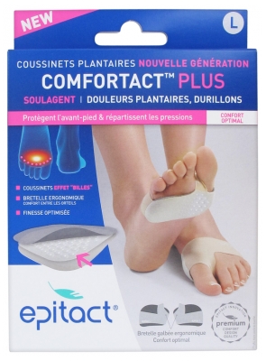 Epitact Jaunās Paaudzes Plantārie Ieliktnīši Comfortact Plus 1 Pāris - Izmērs: Izm?rs L