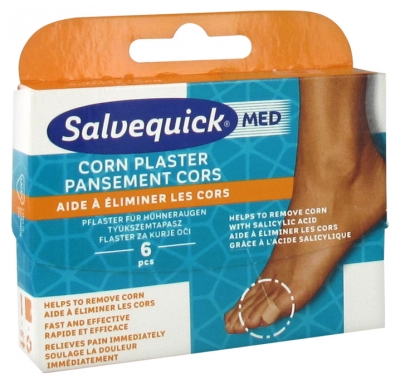 Salvequick Med Corn Plasters 6 Plasters