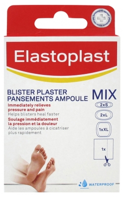 Elastoplast Blister Plaster Pansements Ampoule Mix Pack 6 Pansements