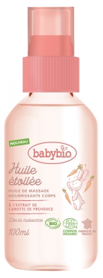 Babybio Huile Étoilée Huile de Massage Nourrissante Corps Bio 100 ml