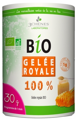 Les 3 Chênes Bio Gelée Royale 100% 30 g