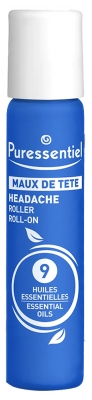 Puressentiel Headache Roller with 9 Essential Oils 5ml