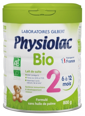 Physiolac Bio 2 6 à 12 Mois 800 g