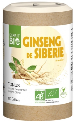 Esprit Bio Siberian Ginseng 120 Capsules (to consume preferably before the end of 03/2022)