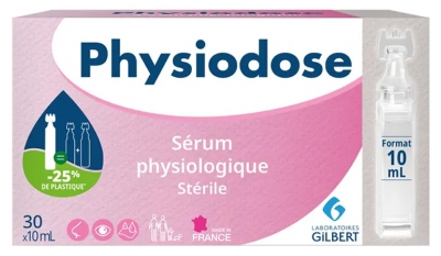 Gilbert Physiodose Sterile Physiological Serum 30 Single Doses of 10ml
