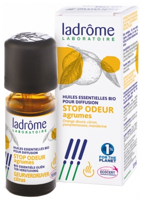 Ladrôme Organic Essential Oils for Diffusion Stop Odor Citrus 10ml