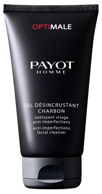 Payot Homme Optimale Gel Désincrustant Charbon Nettoyant Visage Anti-Imperfections 150 ml
