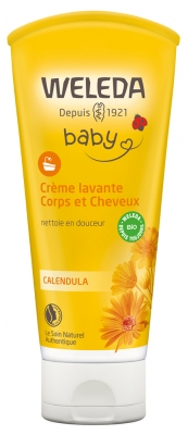 Weleda Baby Crème Lavante Corps et Cheveux Calendula 200 ml
