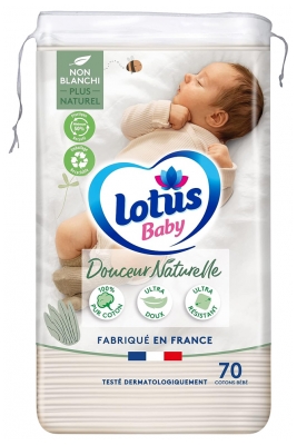 Lotus Baby Pure Natural 70 Cotons Bébé