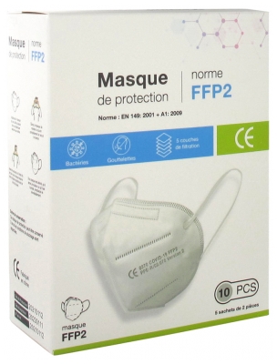 Vog Protect Masque de Protection FFP2 10 Masques